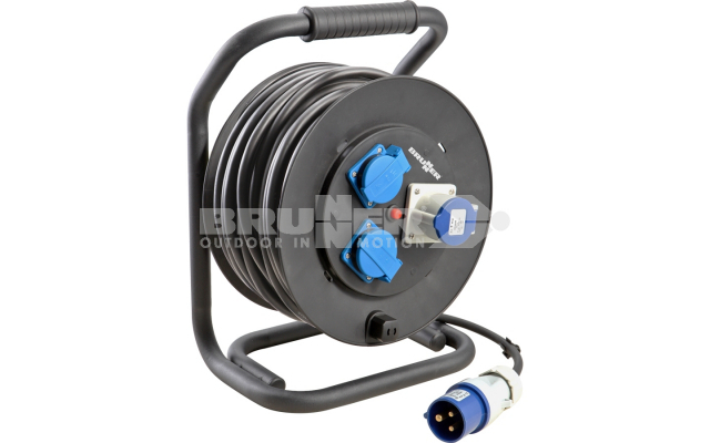 Drummer Rubber (3x2,5mm) 25m - CEE + 4 Schuko